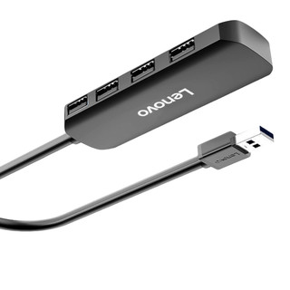 Lenovo 联想 USB2.0集线器 一分四 0.25m 灰色