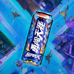 雪花勇闯天涯superx啤酒罐装整箱330ml*24听蓝罐正品