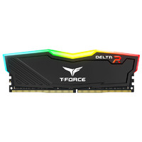 Team 十铨 DELTA系列 DDR4 3000MHz RGB 台式机内存 灯条 黑色 8GB