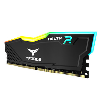 Team 十铨 DELTA系列 DDR4 3000MHz RGB 台式机内存 灯条 黑色 8GB