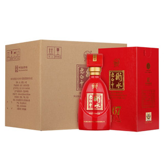 衡水老白干白酒67度古法酿造 中国红500ml*4整箱装 礼盒国产白酒
