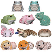 BANDAI 万代 食玩 掌上小萌友系列 第6弹 爬行动物盒蛋