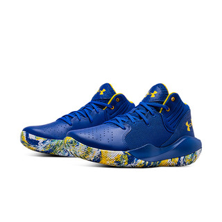 UNDER ARMOUR 安德玛 Jet '21 中性篮球鞋 3024260-400 蓝色 42