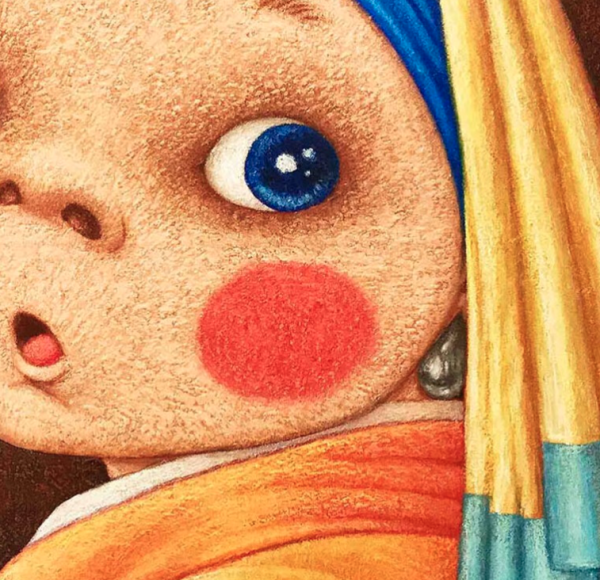 维格列艺术vipanee签名版画珍珠少女500600mm艺术微喷限量999版