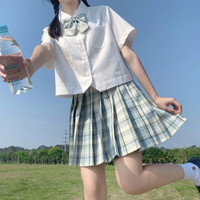 春日制服部 JK制服 薄荷苏打水 百褶格裙