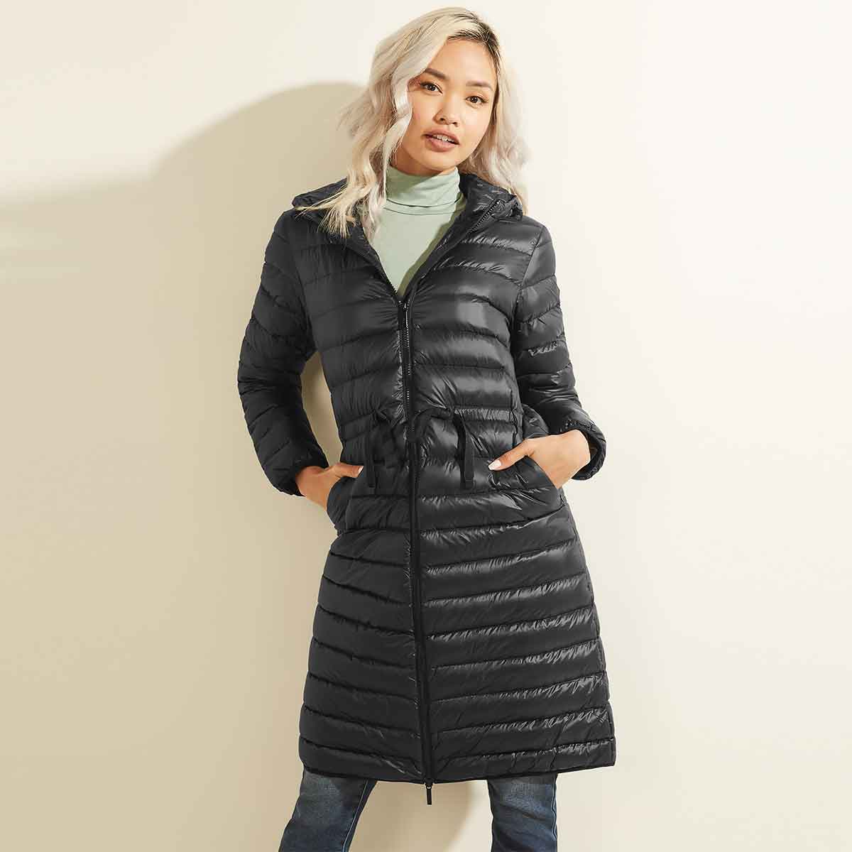 guess 盖尔斯 女士羽绒服 q0fl17r55r1blk