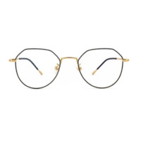 CHASM 1925 黑金色纯钛眼镜框+1.60折射率 防雾防蓝光镜片