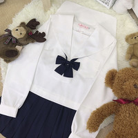 樱花家族 JK制服 基础款白无本制服