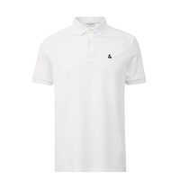 JACK&JONES 杰克琼斯 男女款短袖POLO衫 221206061 本白 XL