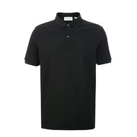 JACK&JONES 杰克琼斯 男女款短袖POLO衫 221206061 黑色 XL