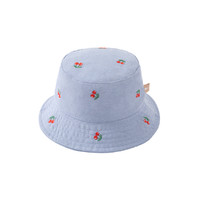 戴维贝拉 2022夏季新款儿童帽子女童渔夫帽中大童牛仔遮阳帽