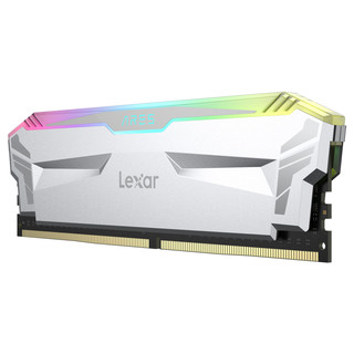 Lexar 雷克沙 战神之刃 DDR4 3866MHz 台式机内存 灯条 白色 16GB 8GBx2