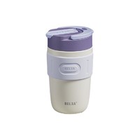 PLUS会员：RELEA 物生物 晶瓷保温杯 400ml 木槿紫