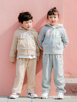 Gap 盖璞 女童|碳素软磨系列 徽标LOGO印花法式圈织软卫衣