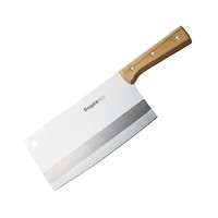 bayco 拜格 家刀家用厨房不锈钢木柄切菜刀片肉锻打菜刀厨房刀具厨师专用