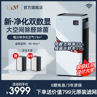 IAM 空气净化器家用除甲醛分解机负离子卧室内吸去除菌烟尘异味M6
