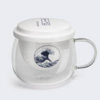 大英博物馆 神奈川冲浪里花茶杯 10x8cm 280ml 陶瓷杯