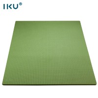IKU i酷 双人瑜伽垫加厚10mm舞蹈训练儿童爬行多功能家庭运动健身垫子192cm*125cm*10mm绿色
