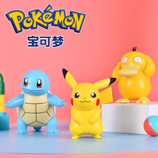 Pokemon/宝可梦 精灵宝可梦皮卡丘比卡丘神奇宝贝杰尼龟摆件手办公仔玩具玩偶盲盒 可达鸭摆件【正品带包装】