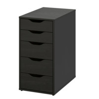 IKEA 宜家 ALEX阿来斯系列 收纳柜 5层 58*36*70cm 黑褐色