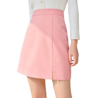 HOPESHOW 红袖 女士A字半身裙 90222071501 薄雾玫瑰 XS