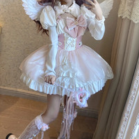 逗酱原创 Lolita洛丽塔 魔法少女樱 打歌服jsk吊带裙