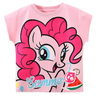 My Little Pony 小马宝莉 PGSG2306103 女童T恤 粉色 130cm