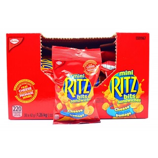 RITZ卡夫乐之芝士奶酪chesse奶油夹心饼干儿童零食A 整箱30包