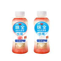 WEICHUAN 味全 低糖 活性乳酸菌饮品 白桃乌龙味 435ml*8瓶