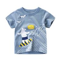 布兜糖果 NTDXTX-2019 男童T恤 冲浪熊 90cm