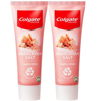 88VIP：Colgate 高露洁 喜马拉雅玫瑰粉盐天然芦荟精华护龈牙膏2支去黄清洁口腔