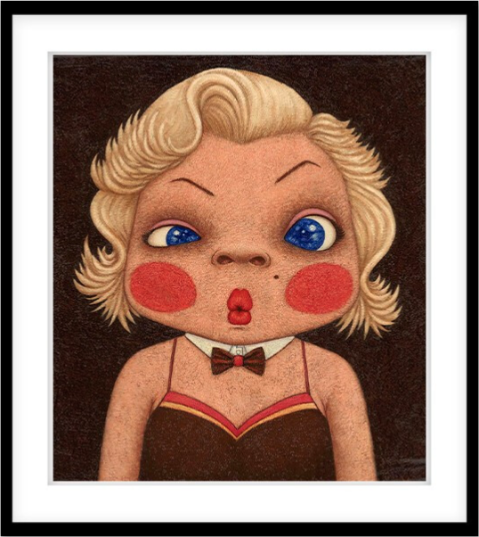 WE GALLERY 维格列艺术 Vipanee 签名版画《梦露》500×600mm 艺术微喷 限量999版