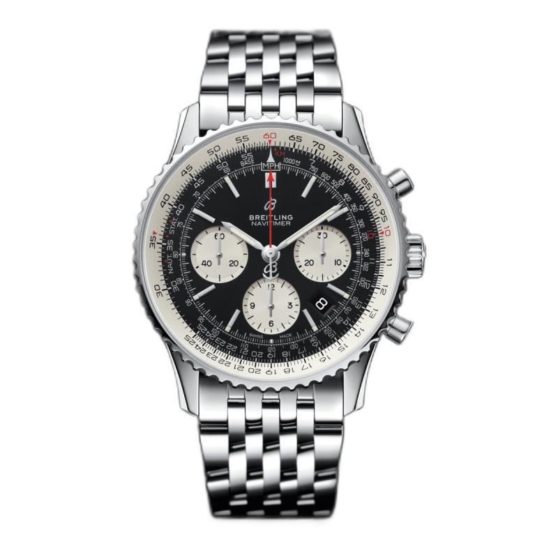 BREITLING 百年灵 航空计时1系列 43毫米自动上链腕表 AB0121211B1A1