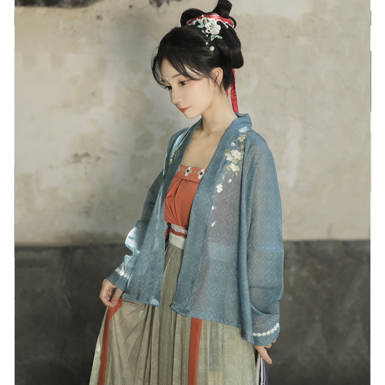 桔屿 原创汉服女宋制飞机袖吊带中国风复原古装春秋季
