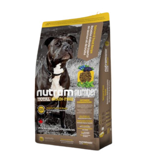 nutram 纽顿 无谷低升糖系列 T25鲑鱼鳟鱼中大型犬全阶段狗粮 11.4kg