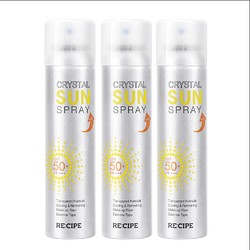 RE:CIPE 玥之秘 水晶防晒喷雾 SPF50+ PA+++ 150ml*3瓶