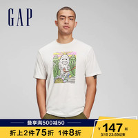 Gap 盖璞 男装印花短袖T恤796258春季2022新款打底衫