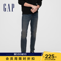 Gap 盖璞 男装时尚修身中腰五口袋牛仔裤 604082春季新款男士直筒裤长裤