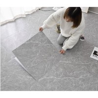 德柏尔 PVC地板贴自粘加厚耐磨防水地胶翻新改造家用卧室客厅塑料地板革 331/600x600/2.0mm 一片价格