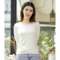 JEANSWEST 真维斯 JV-93-293TB001 女士V领打底衫