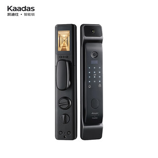 kaadas 凯迪仕 [新品首发]凯迪仕智能锁 T300极夜黑 可视猫眼屏幕监控指纹锁家用防盗门锁磁卡锁电子锁密码锁