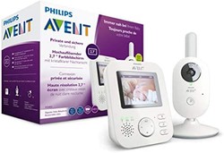 AVENT 新安怡 Philips 飞利浦 AVENT SCD833/26 婴儿监视仪 2.7 英寸彩色显示屏 ECO 模式 对讲功能 白色 灰色