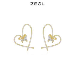 ZENGLIU ZEGL设计师心意系列爱心礼物耳环女高级感轻奢耳钉925银针耳饰品