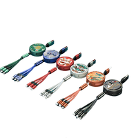 aixuan 爱绚 USB-A转Type-C/Micro-B/Lightning 3A 数据线 PVC 1.3m 梦幻鹿