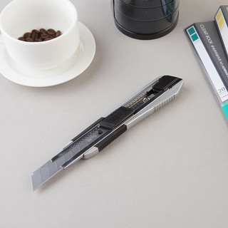 M&G 晨光 银色18mm大号自动锁金属美工刀裁纸刀 单把装ASS91360