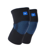 Mizuno 美津浓 运动护膝 黑蓝色 M 两只装