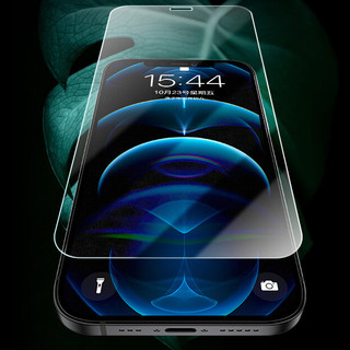 SMARTDEVIL 闪魔 iPhone 12 高清抗指纹钢化前膜 2片装+神器