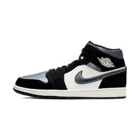 AIR JORDAN 正代系列 Air Jordan 1 Mid 男子篮球鞋 554724-011 白蓝灰 42