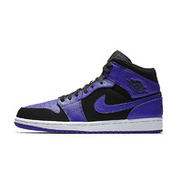 AIR JORDAN 正代系列 Air Jordan 1 Mid 男子篮球鞋 554724-051 黑紫 43