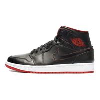 AIR JORDAN 正代系列 Air Jordan 1 Mid 男子篮球鞋 554724-028 黑色 42